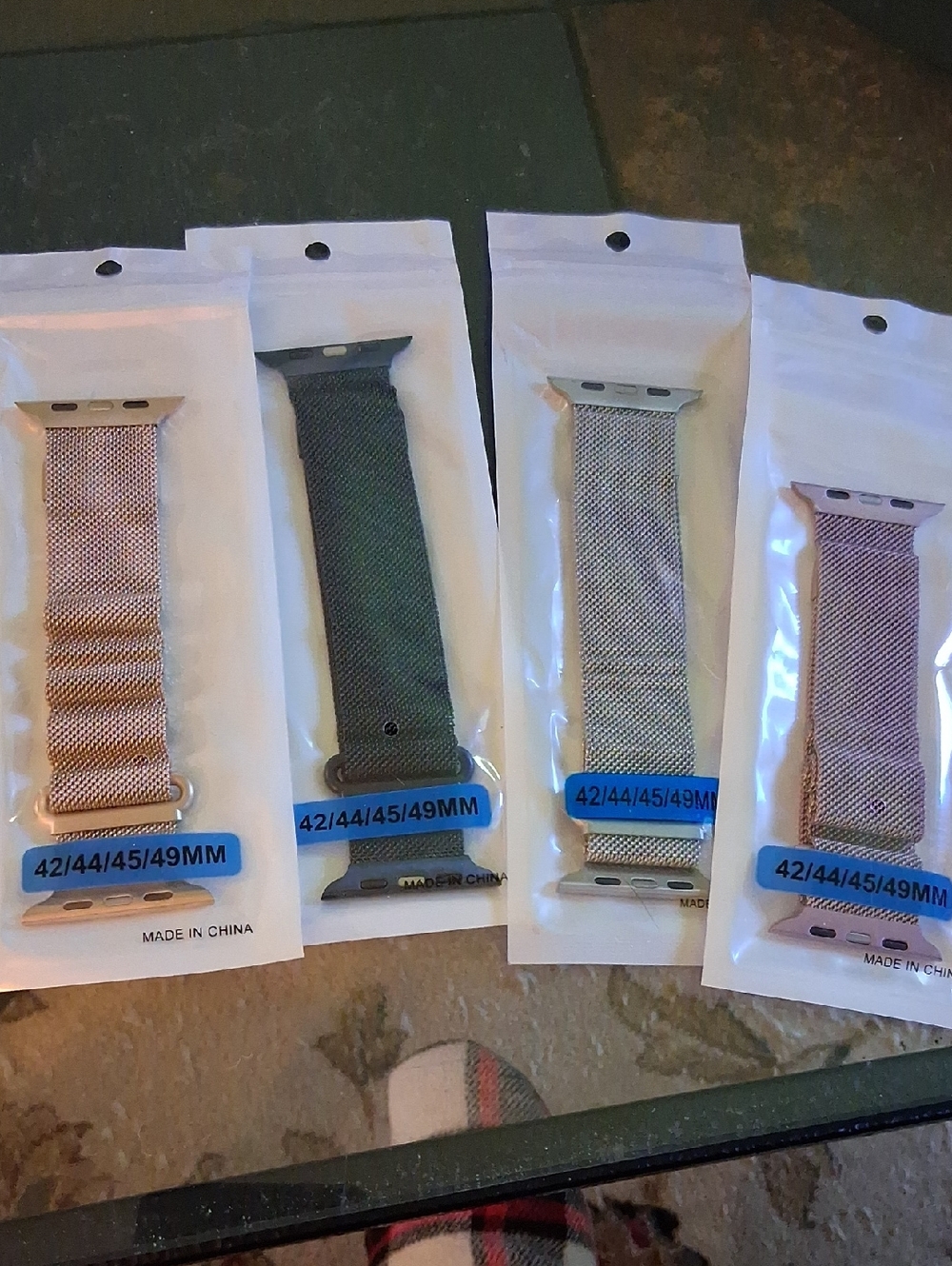 4 COLORS APPLE COMPATIBLE MESH WATCHBANDS